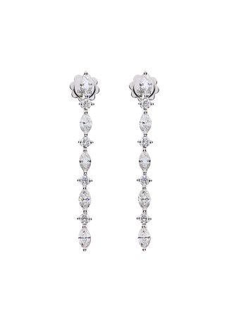 Серьги Damiani Timeless classico Белое золото