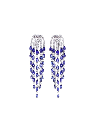 Серьги Damiani Sorgente Белое золото