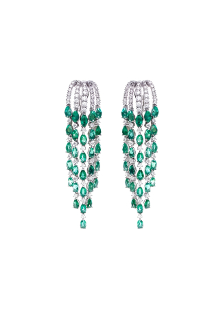Серьги Damiani Sorgente Белое золото