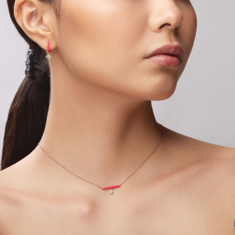 Моно серьга Djula Marbella Розовое золото