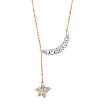 Колье Bee Goddess Sirius Star Розовое золото