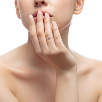 Кольцо Djula Magic touch Розовое золото