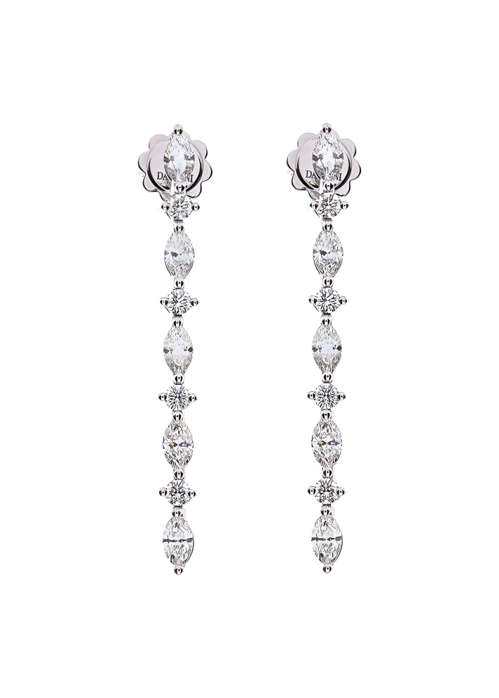 Купить Серьги Damiani Timeless classico Белое золото – премиальные серьги ZhannaKanGroup