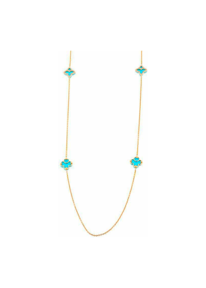 Купить Колье Tirisi Seoul Flower Розовое золото – премиальные ZhannaKanGroup