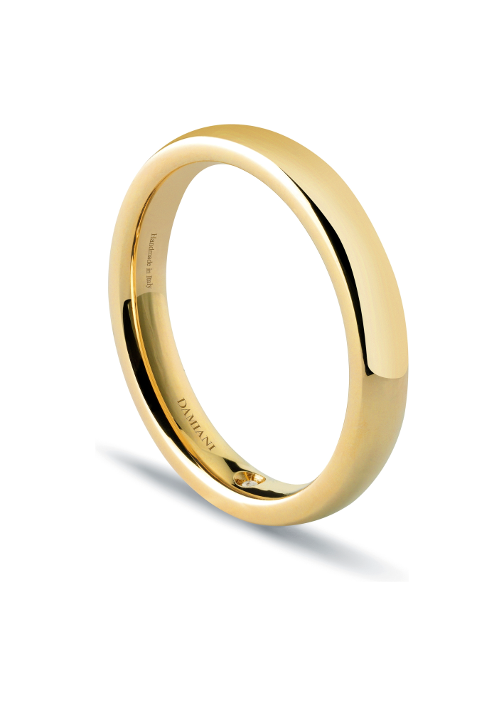 Купить Кольцо обручальное Damiani NOI2 Желтое золото – премиальные кольца ZhannaKanGroup