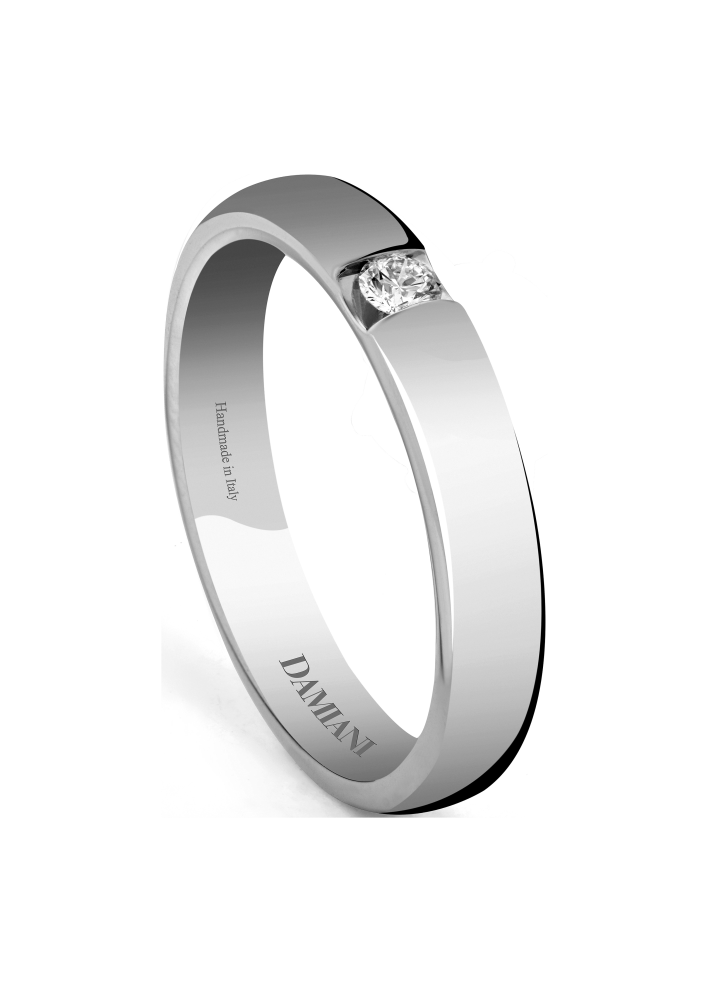 Кольцо обручальное Damiani Le Fedi Белое золото сатып алыңыз – ZhannaKanGroup премиум сақиналар