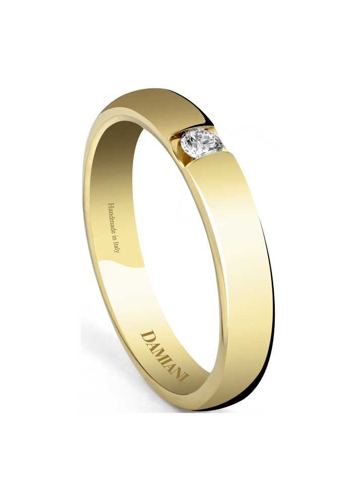 Купить Кольцо обручальное Damiani Le Fedi Желтое золото – премиальные кольца ZhannaKanGroup