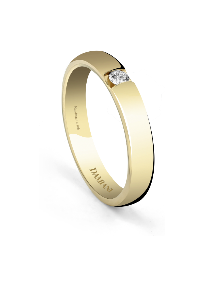 Купить Кольцо обручальное Damiani Le Fedi Damiani Желтое золото – премиальные кольца ZhannaKanGroup