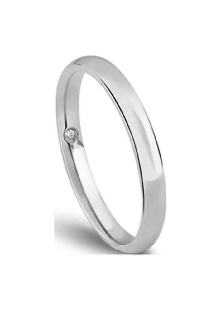 Купить Кольцо обручальное Damiani Veramore Белое золото – премиальные кольца ZhannaKanGroup