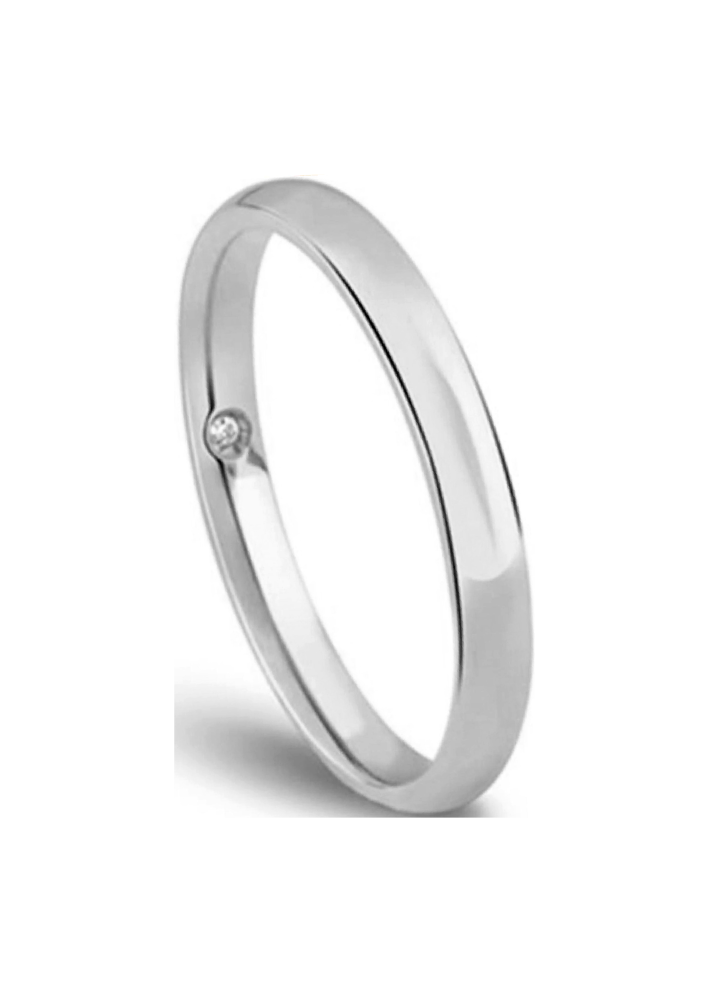 Купить Кольцо обручальное Damiani Veramore Белое золото – премиальные кольца ZhannaKanGroup