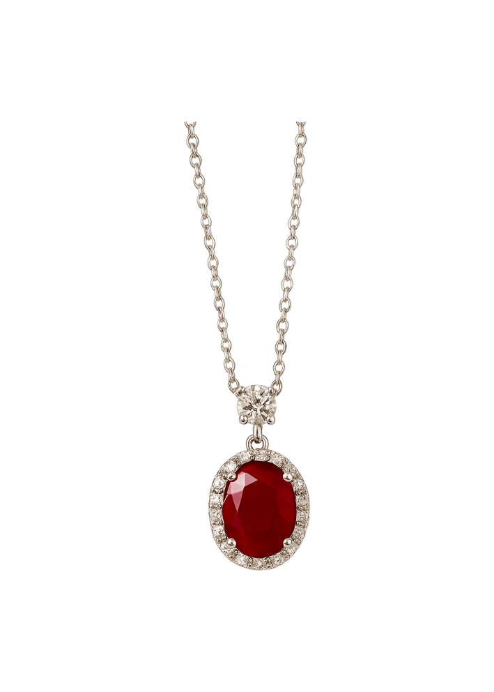 Купить Колье Damiani Minou full pavè Белое золото – премиальные колье ZhannaKanGroup