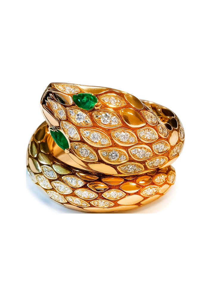 Купить Кольцо Crivelli Snake Желтое золото – премиальные кольца ZhannaKanGroup