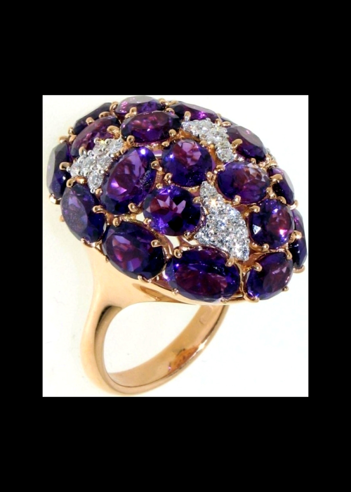 Buy Ring Casato India Rose Gold, Black – premium rings by ZhannaKanGroup