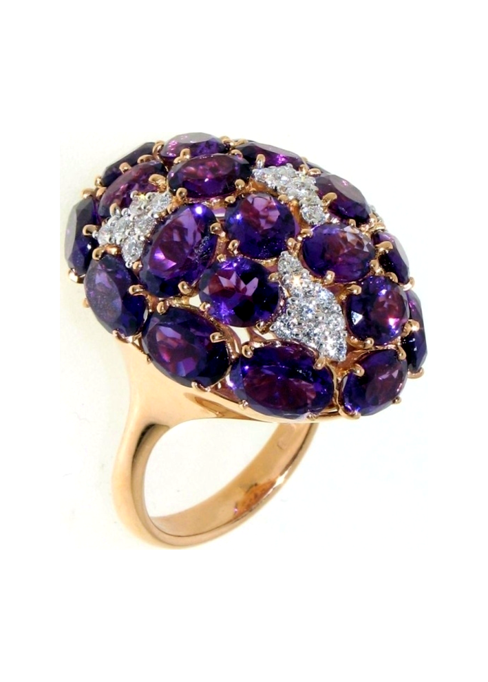 Сақина Casato India Қызғылт алтын сатып алыңыз – ZhannaKanGroup премиум сақиналар