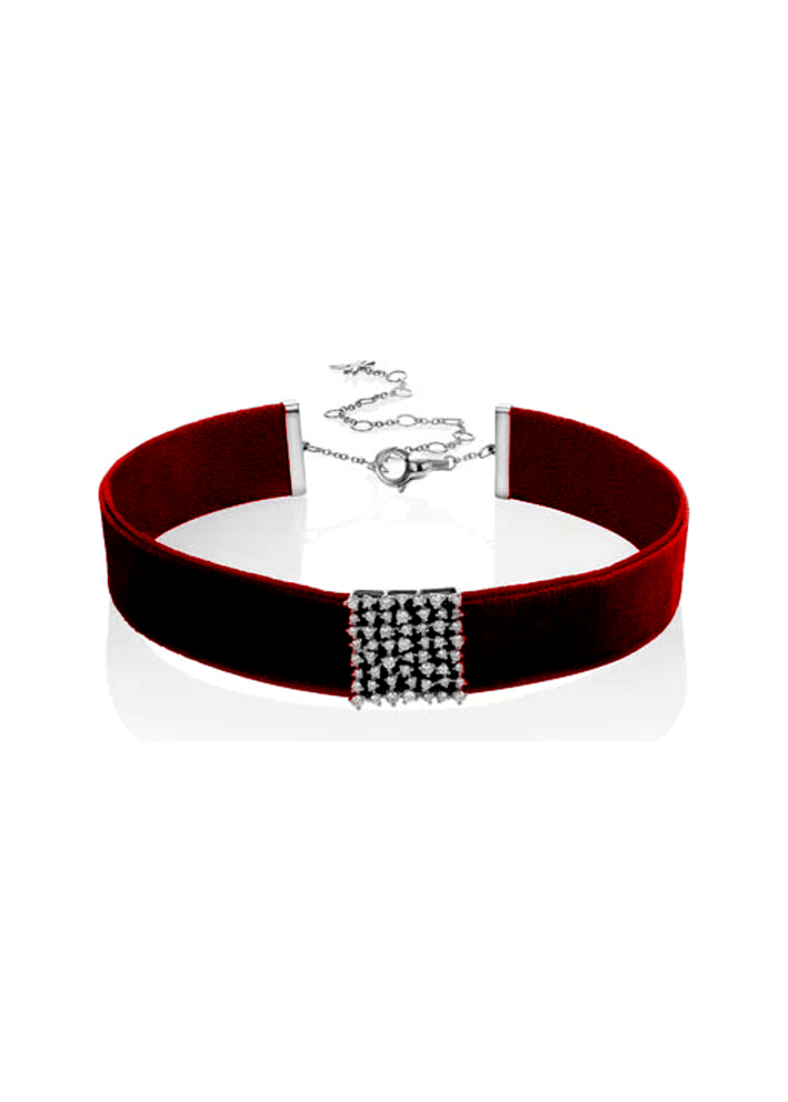 Купить Чокер Casato Maureen Белое золото – премиальные колье ZhannaKanGroup