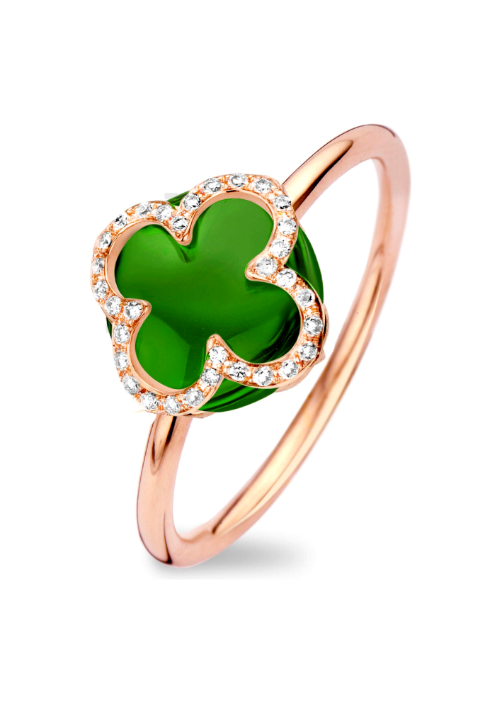 Купить Кольцо Tirisi Seoul Flower Розовое золото – премиальные кольца ZhannaKanGroup