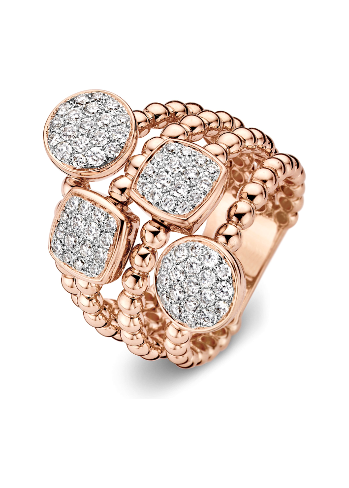 Купить Кольцо Tirisi Amsterdam Розовое золото – премиальные кольца ZhannaKanGroup