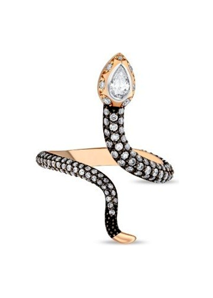 Купить Кольцо BeeGoddess Serpent Розовое золото – премиальные кольца ZhannaKanGroup