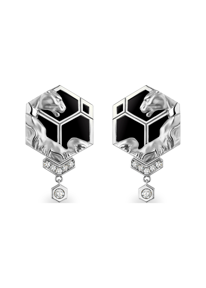 Купить Серьги CarreraYCarrera Hexagon Белое золото – премиальные ZhannaKanGroup