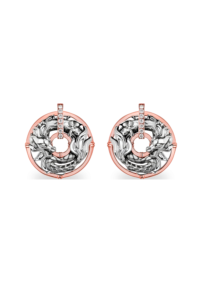Купить Серьги Carrera Shangnai Розовое золото – премиальные ZhannaKanGroup