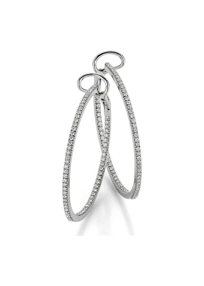 Купить Серьги Crivelli Hoop crv Белое золото – премиальные ZhannaKanGroup