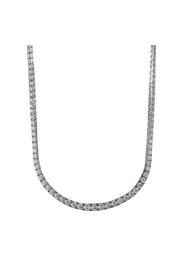 Купить Колье Crivelli Tennis CRV Белое золото – премиальные ZhannaKanGroup
