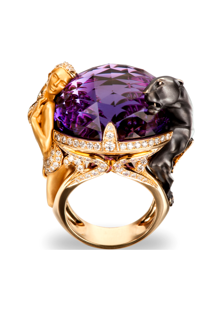 Купить Кольцо CarreraYCarrera Encuentro Желтое золото – премиальные кольца ZhannaKanGroup