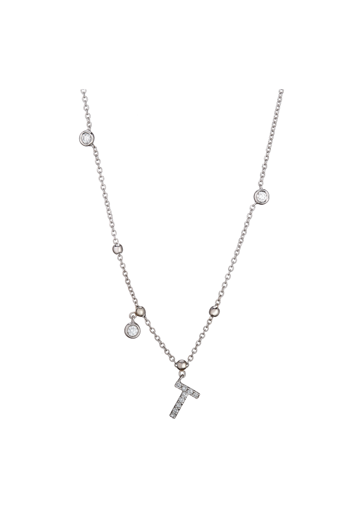 Купить Колье Crivelli Name Белое золото – премиальные ZhannaKanGroup
