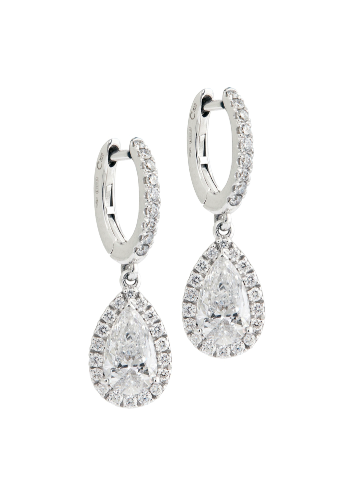 Buy Earrings Crivelli Classic CRV White Gold – premium by ZhannaKanGroup