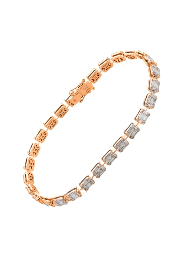Купить Браслет Crivelli Tennis CRV Розовое золото – премиальные браслеты ZhannaKanGroup
