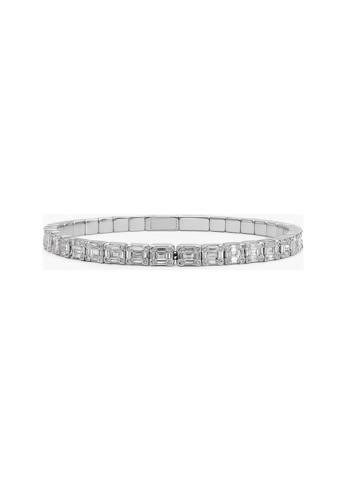 Купить Браслет Crivelli Tennis Белое золото – премиальные браслеты ZhannaKanGroup