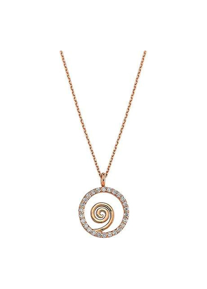 Купить Колье Bee Goddess Om Розовое золото – премиальные ZhannaKanGroup