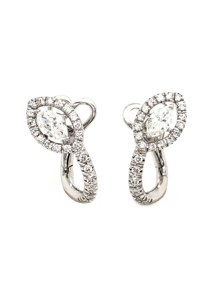 Купить Серьги Casato Maureen Белое золото – премиальные ZhannaKanGroup