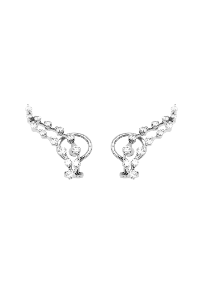 Купить Серьги Casato Maureen Белое золото – премиальные ZhannaKanGroup