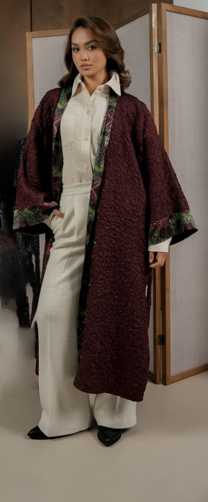 Buy Bathrobe Zardozi Jacquard Silk – premium outerwear by ZhannaKanGroup