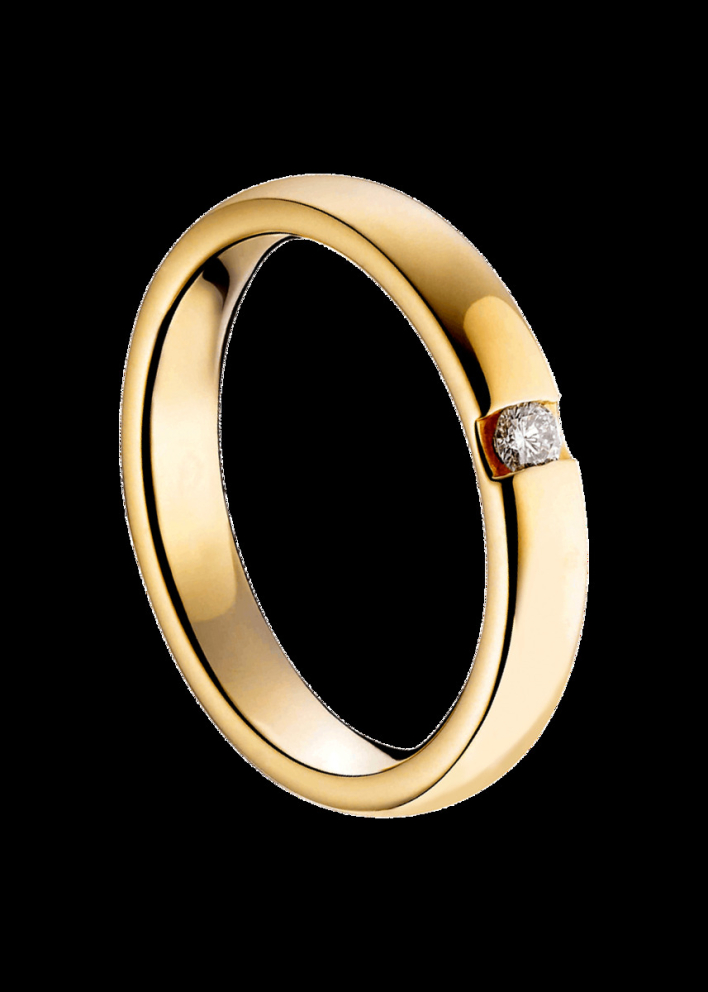Купить Кольцо обручальное Damiani Veramore Желтое золото – премиальные кольца ZhannaKanGroup