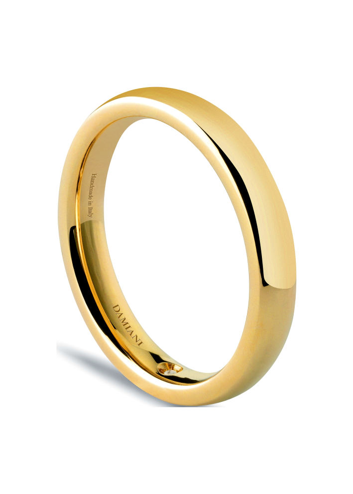 Купить Кольцо обручальное Damiani Le Fedi Желтое золото – премиальные кольца ZhannaKanGroup