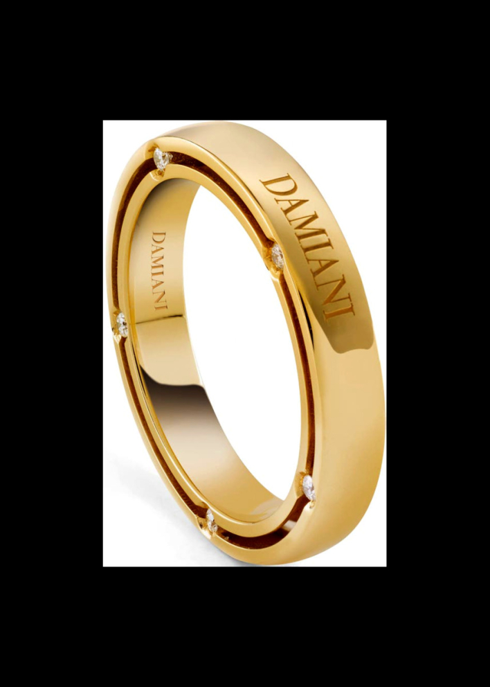 Buy Wedding ring Damiani D.Side White Gold, Yellow – premium rings by ZhannaKanGroup
