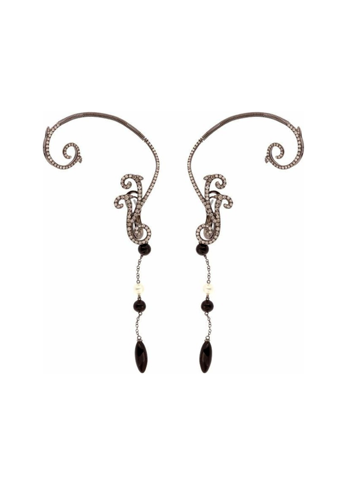 Купить Серьги Damiani Alsara Белое золото – премиальные ZhannaKanGroup