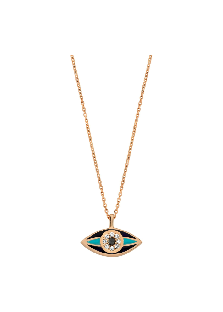 Купить Колье Bee Goddess Eye Light Розовое золото – премиальные ZhannaKanGroup