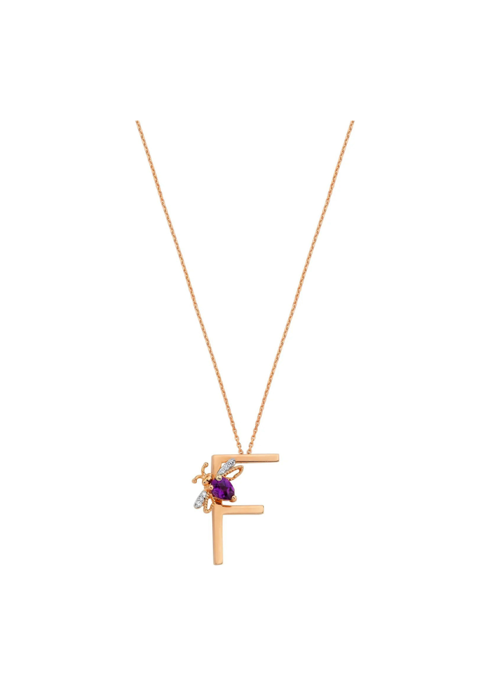 Купить Колье Bee Goddess Розовое золото – премиальные ZhannaKanGroup