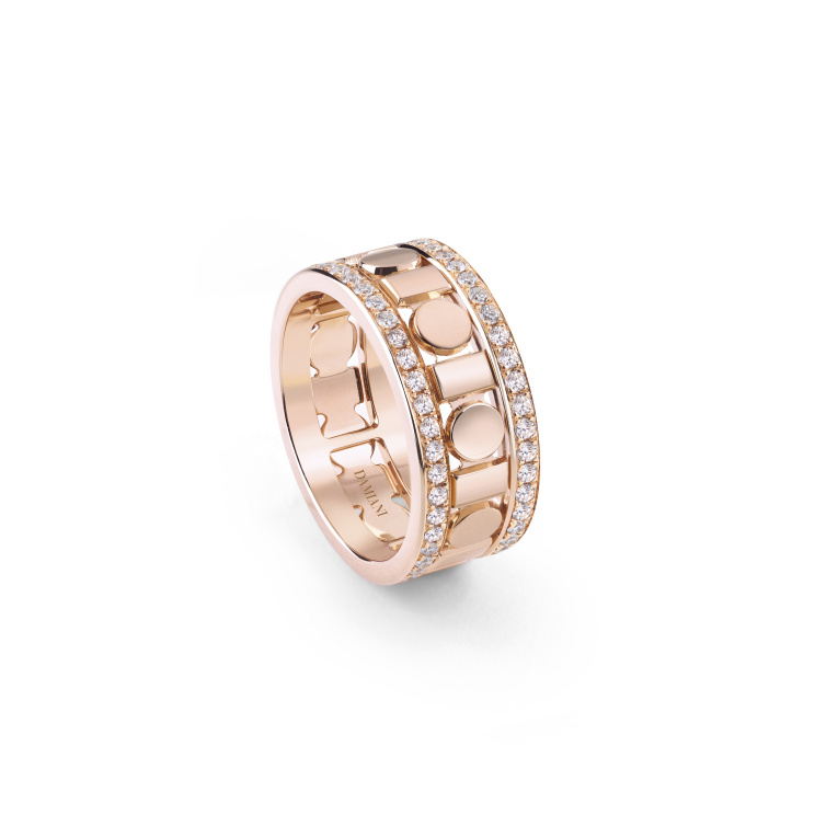 Купить Кольцо Damiani Belle Epoque Reel Розовое золото – премиальные кольца ZhannaKanGroup