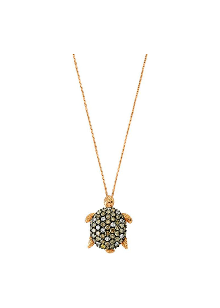 Купить Колье Bee Goddess Turtle Розовое золото – премиальные ZhannaKanGroup