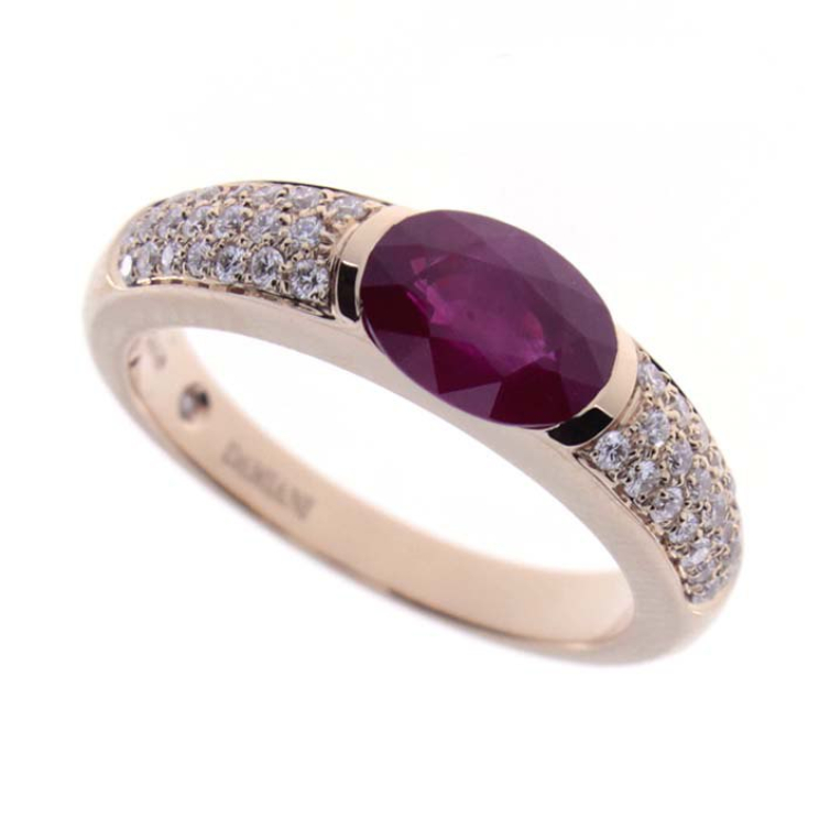 Купить Кольцо Damiani Timeless classico Розовое золото – премиальные кольца ZhannaKanGroup