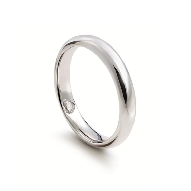 Кольцо Damiani D.Cuore Белое золото