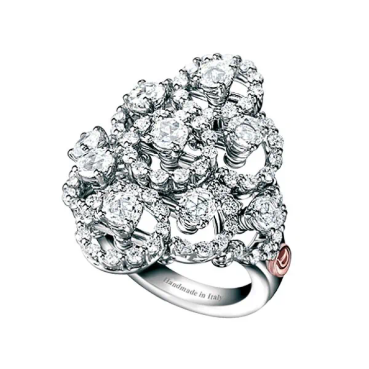 Купить Кольцо Damiani Juliette Белое золото – премиальные кольца ZhannaKanGroup