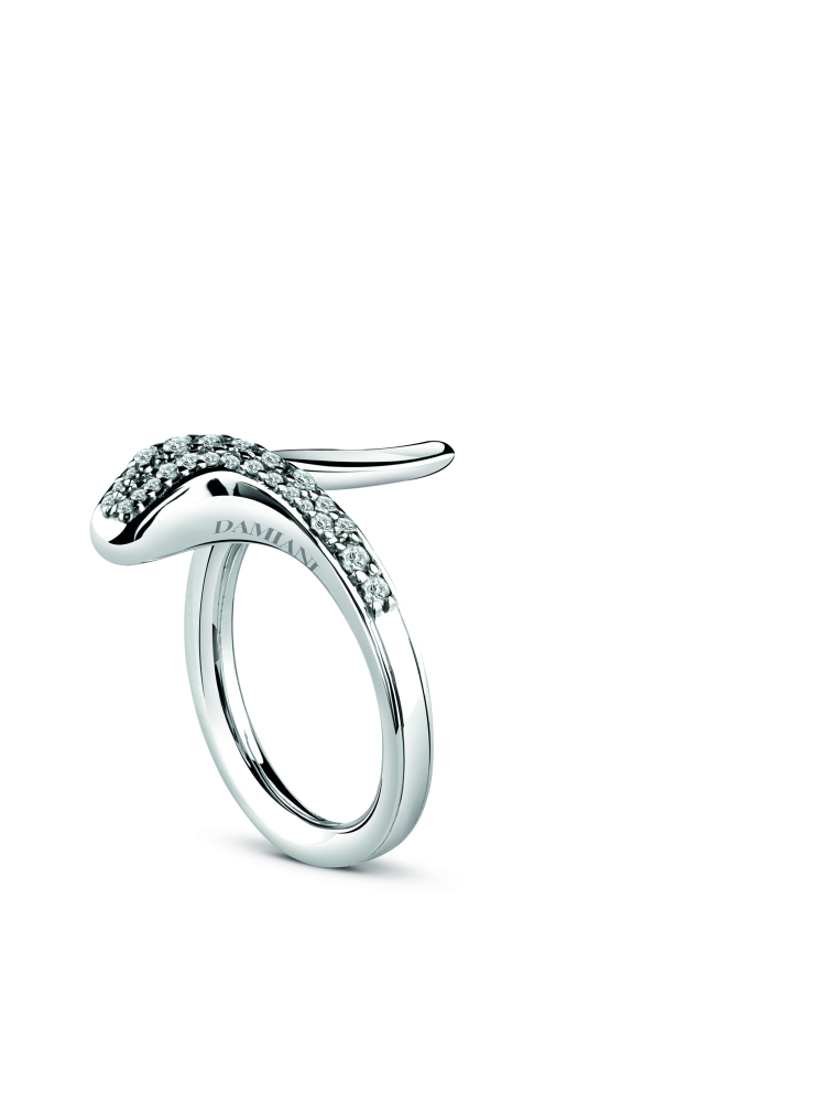 Купить Кольцо Damiani Eden Белое золото – премиальные кольца ZhannaKanGroup