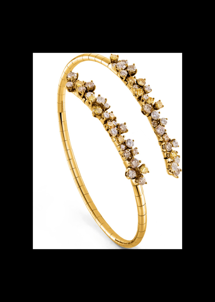 Купить Браслет Damiani Mimosa Flexi Желтое золото – премиальные браслеты ZhannaKanGroup
