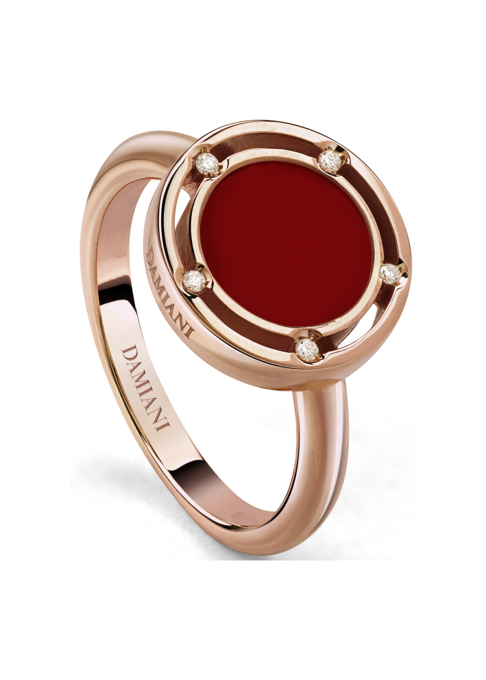 Купить Кольцо Damiani D.Side Розовое золото – премиальные кольца ZhannaKanGroup