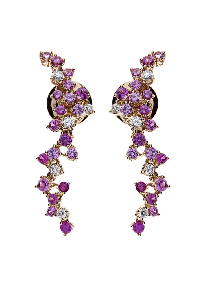 Купить Серьги Damiani Mimosa Flexi Розовое золото – премиальные ZhannaKanGroup